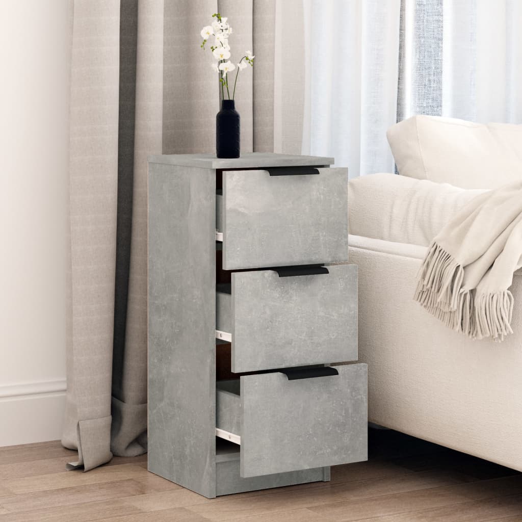 Sideboard Betongrau 30x30x70 cm Holzwerkstoff - Pazzar.ch