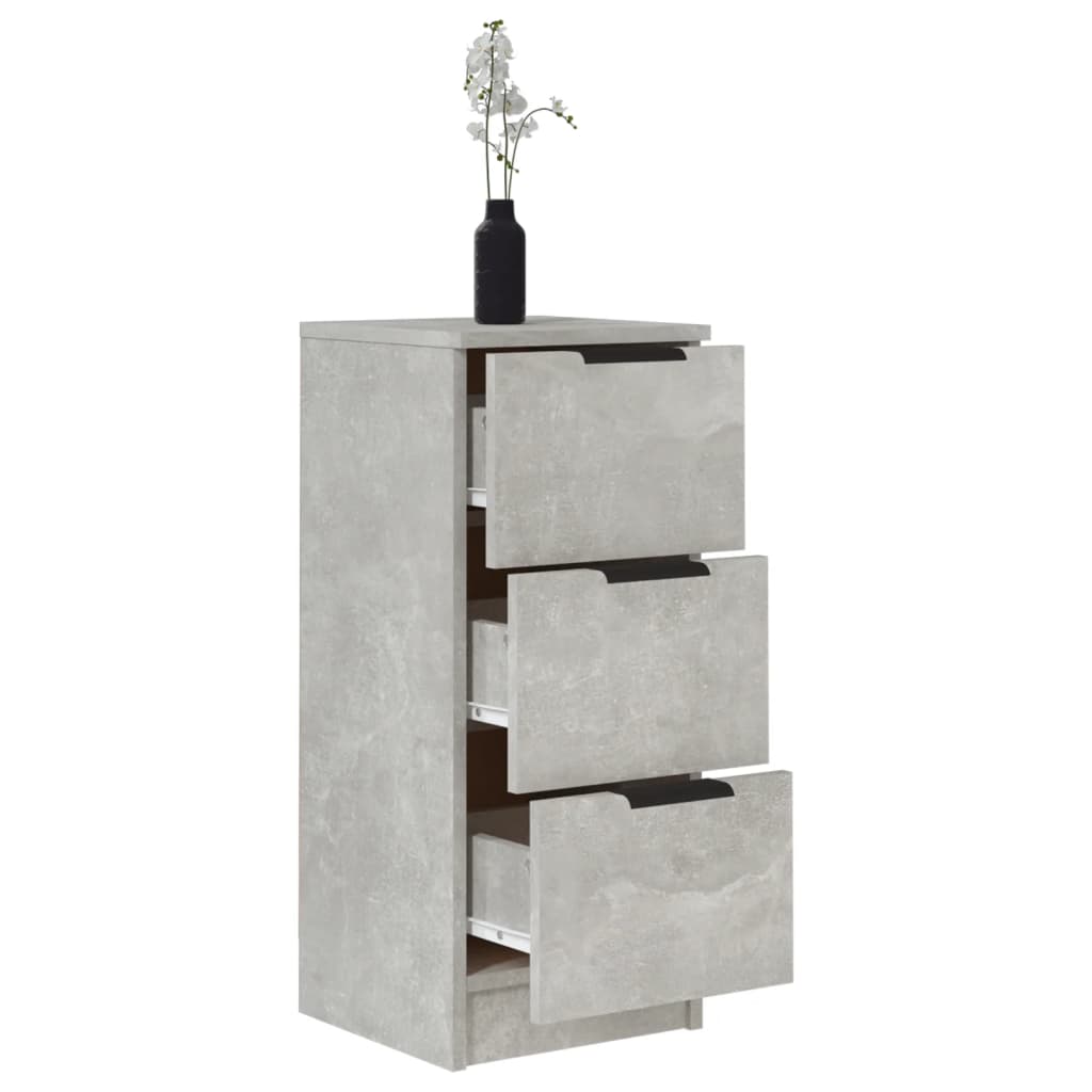 Sideboard Betongrau 30x30x70 cm Holzwerkstoff - Pazzar.ch