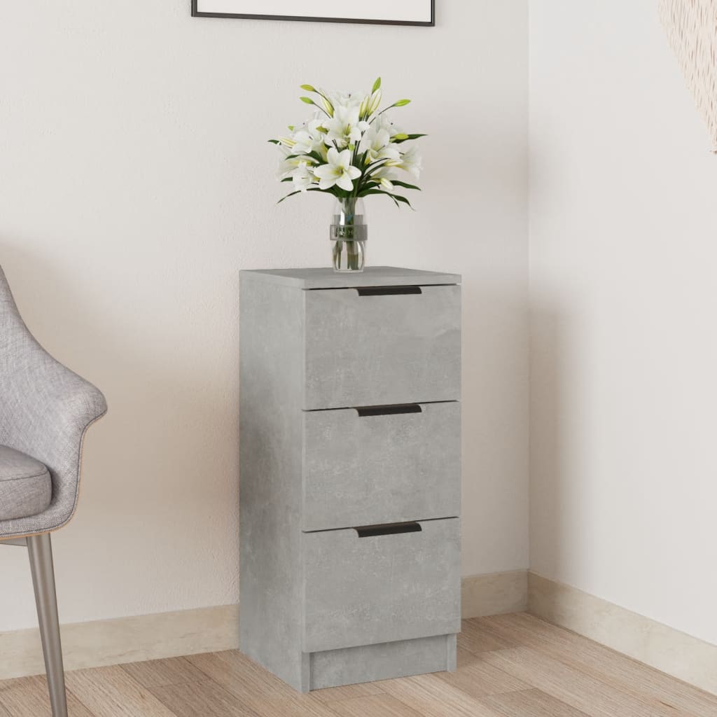 Sideboard Betongrau 30x30x70 cm Holzwerkstoff - Pazzar.ch