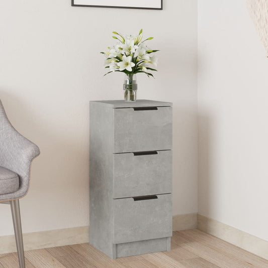 Sideboard Betongrau 30x30x70 cm Holzwerkstoff - Pazzar.ch