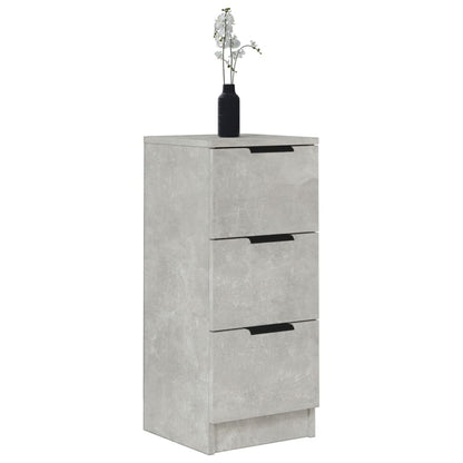 Sideboards 2 Stk. Betongrau 30x30x70 cm Holzwerkstoff - Pazzar.ch