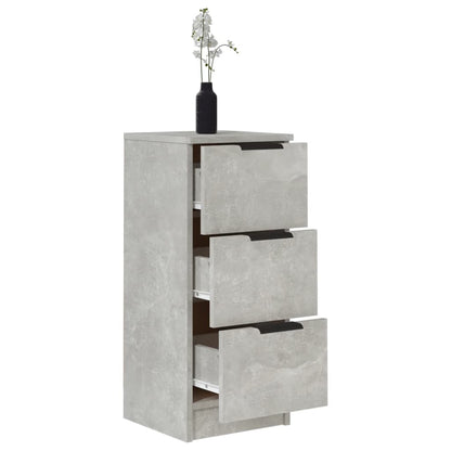 Sideboards 2 Stk. Betongrau 30x30x70 cm Holzwerkstoff - Pazzar.ch