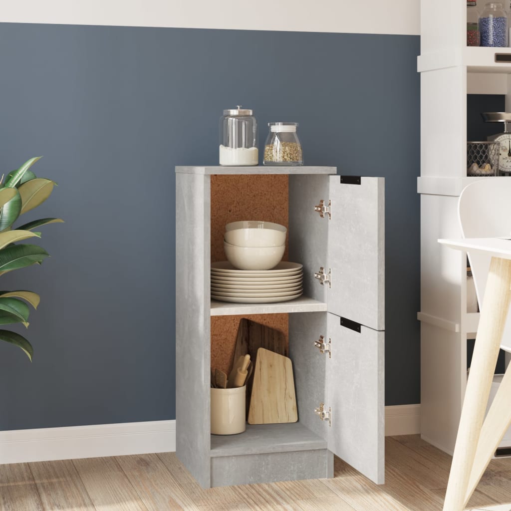 Sideboard Betongrau 30x30x70 cm Holzwerkstoff - Pazzar.ch