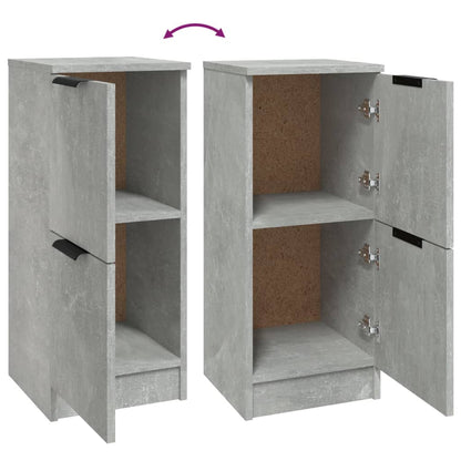 Sideboards 2 Stk. Betongrau 30x30x70 cm Holzwerkstoff - Pazzar.ch