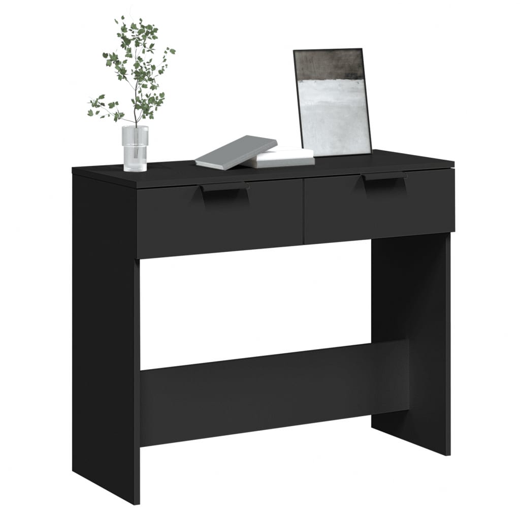 Konsolentisch Schwarz 90x36x75 cm Holzwerkstoff - Pazzar.ch