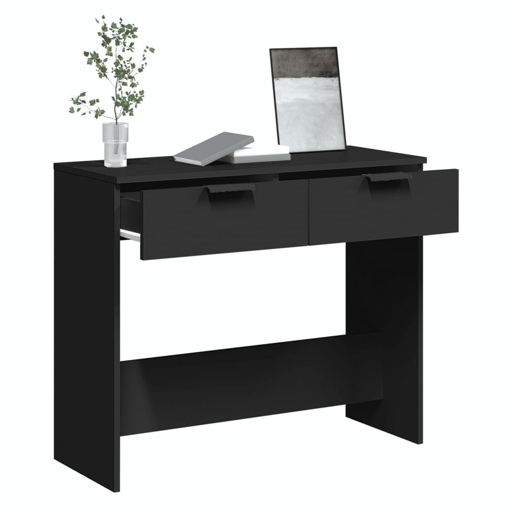 Konsolentisch Schwarz 90x36x75 cm Holzwerkstoff - Pazzar.ch