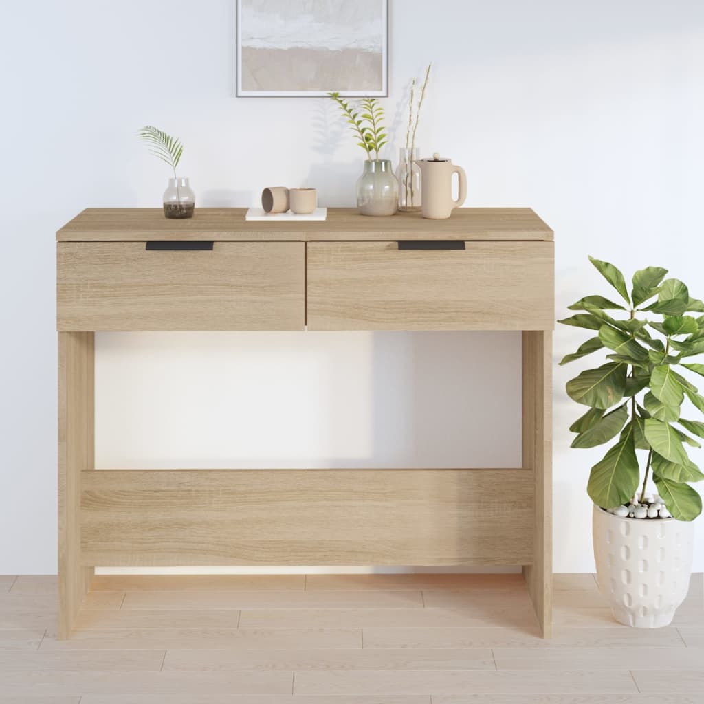 Konsolentisch Sonoma-Eiche 90x36x75 cm Holzwerkstoff - Pazzar.ch
