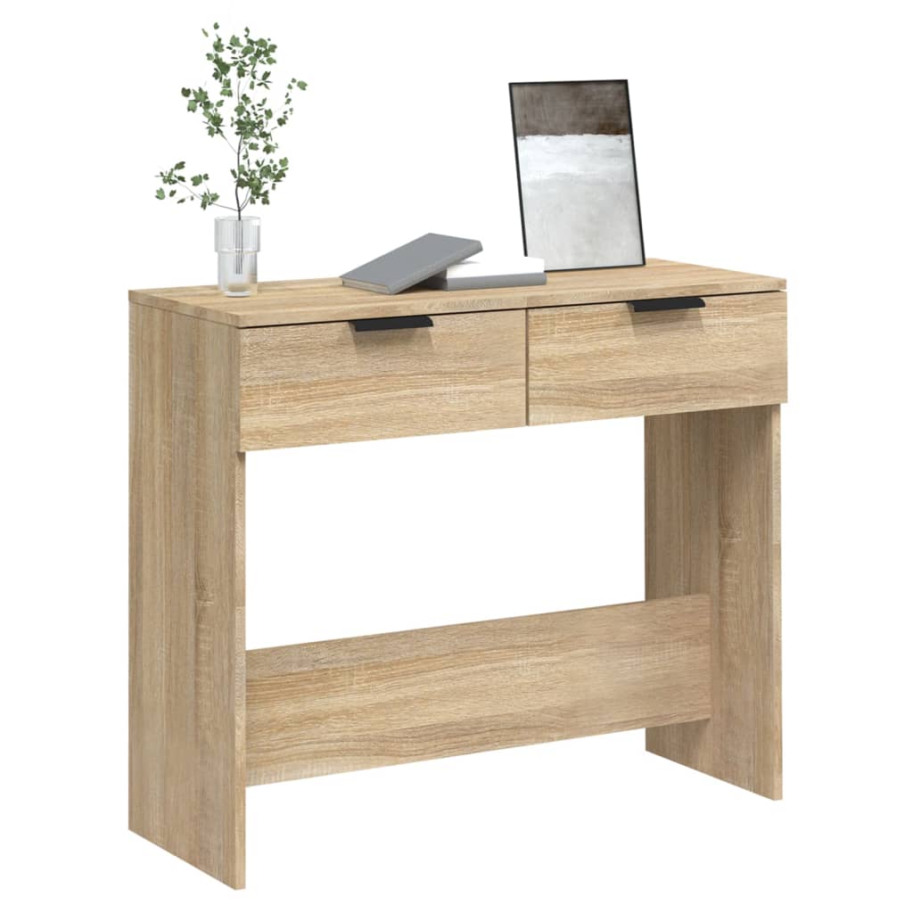 Konsolentisch Sonoma-Eiche 90x36x75 cm Holzwerkstoff - Pazzar.ch