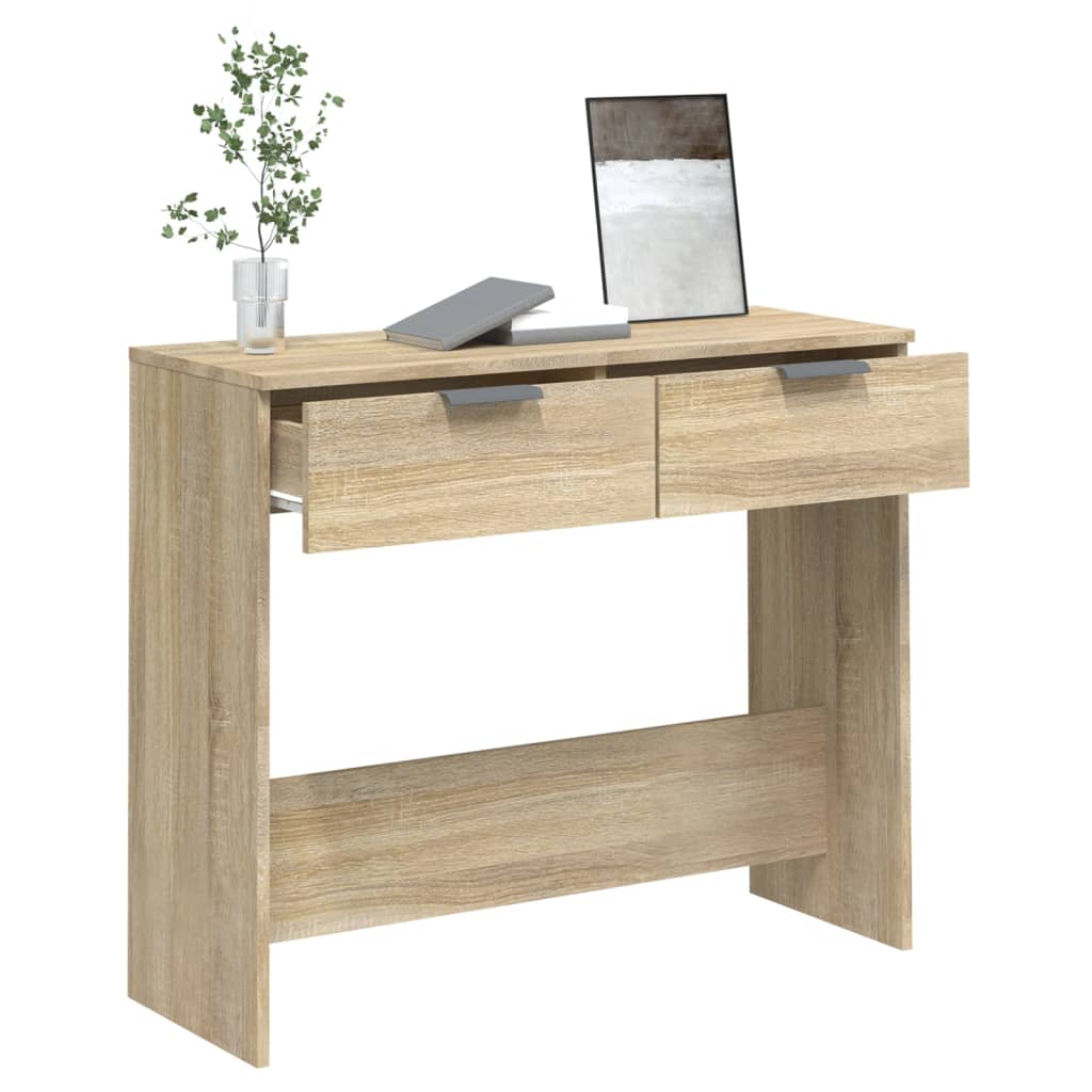 Konsolentisch Sonoma-Eiche 90x36x75 cm Holzwerkstoff - Pazzar.ch