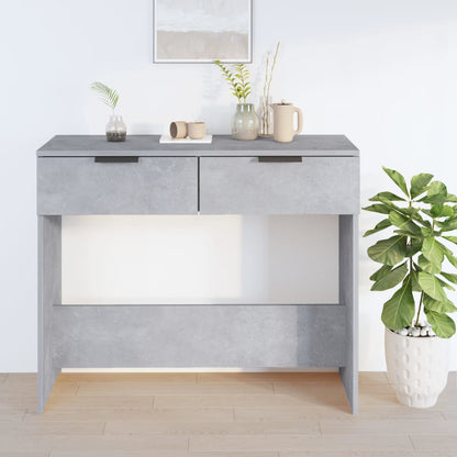 Konsolentisch Betongrau 90x36x75 cm Holzwerkstoff - Pazzar.ch