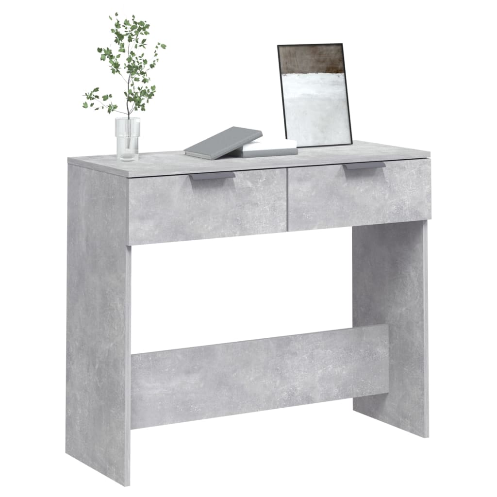 Konsolentisch Betongrau 90x36x75 cm Holzwerkstoff - Pazzar.ch