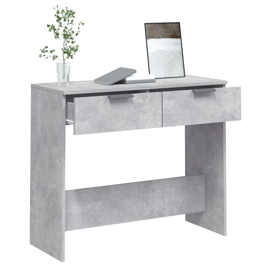 Konsolentisch Betongrau 90x36x75 cm Holzwerkstoff - Pazzar.ch