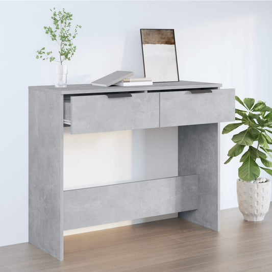 Konsolentisch Betongrau 90x36x75 cm Holzwerkstoff - Pazzar.ch