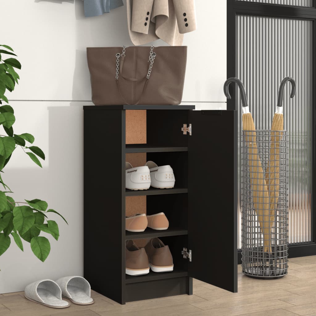 Schuhschrank Schwarz 30x35x70 cm Holzwerkstoff - Pazzar.ch