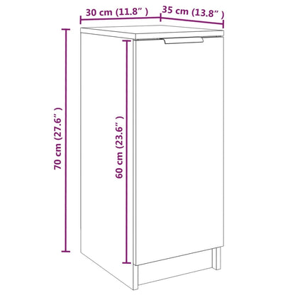 Schuhschrank Schwarz 30x35x70 cm Holzwerkstoff - Pazzar.ch