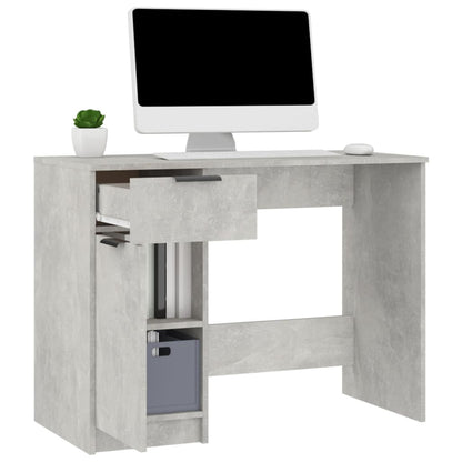 Schreibtisch Betongrau 100x50x75 cm Holzwerkstoff - Pazzar.ch