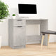 Schreibtisch Betongrau 100x50x75 cm Holzwerkstoff