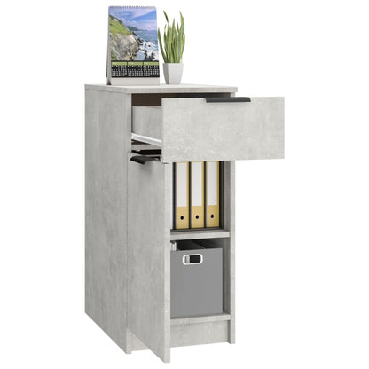 Schreibtischschrank Betongrau 33,5x50x75 cm Holzwerkstoff - Pazzar.ch
