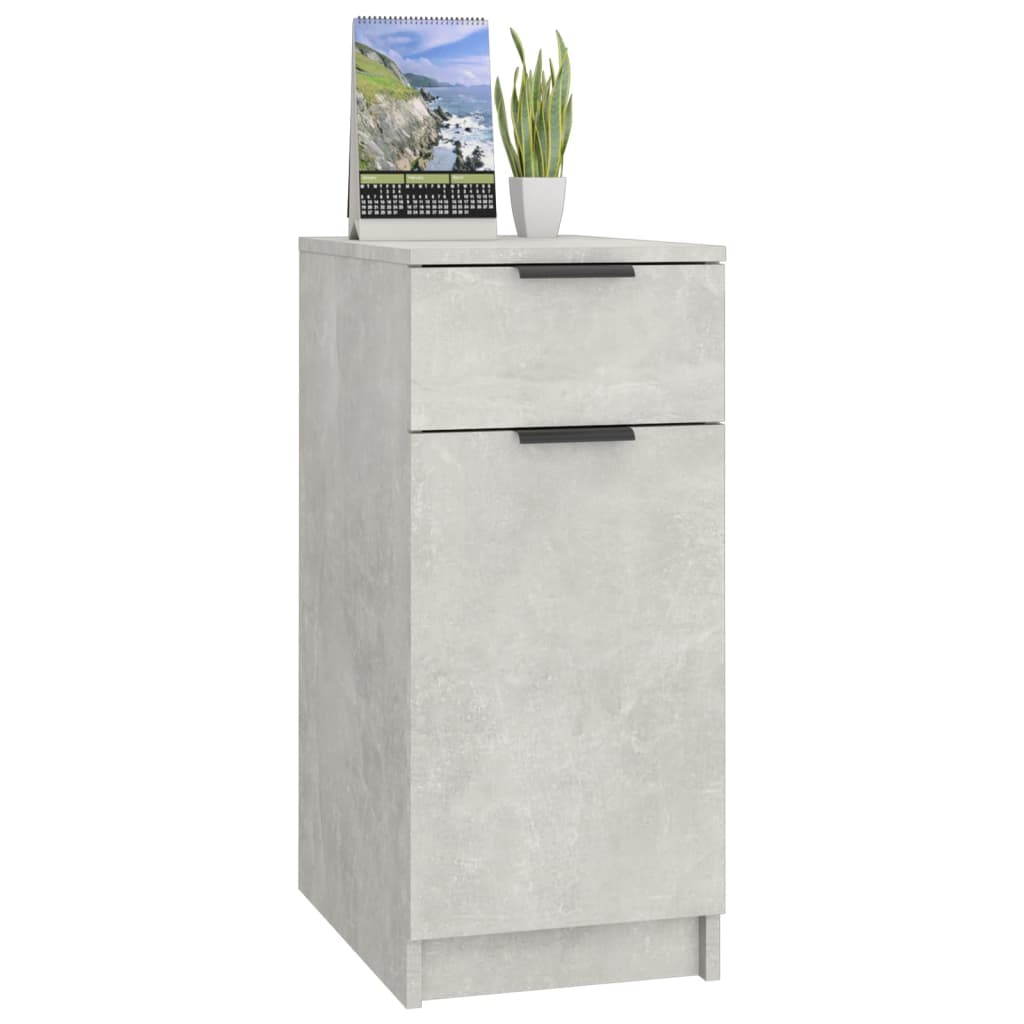 Schreibtischschrank Betongrau 33,5x50x75 cm Holzwerkstoff - Pazzar.ch