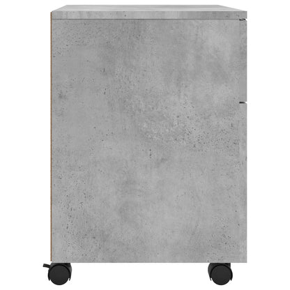 Mobiler Aktenschrank mit Rollen Betongrau 45x38x54 cm - Pazzar.ch