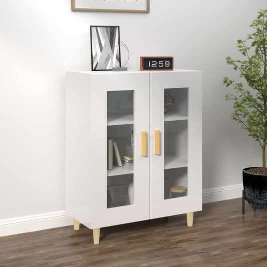 Sideboard Hochglanz-Weiß 69,5x34x90 cm Holzwerkstoff - Pazzar.ch