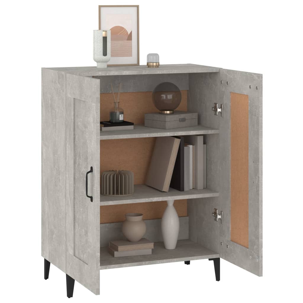 Sideboard Betongrau 69,5x34x90 cm Holzwerkstoff - Pazzar.ch