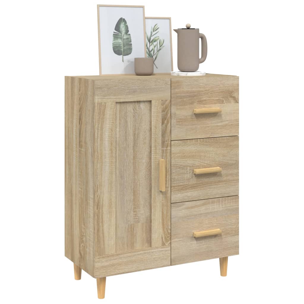 Sideboard Sonoma-Eiche 69,5x34x90 cm Holzwerkstoff - Pazzar.ch