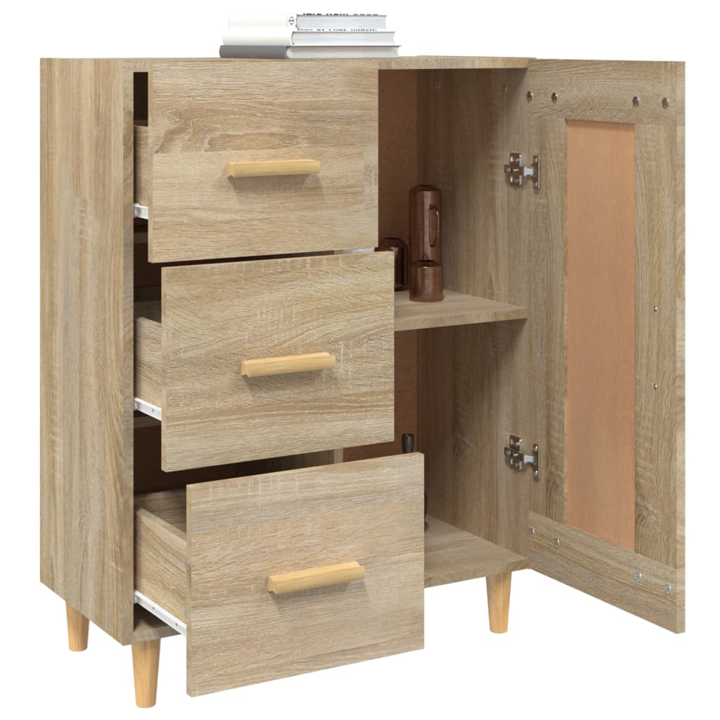 Sideboard Sonoma-Eiche 69,5x34x90 cm Holzwerkstoff - Pazzar.ch