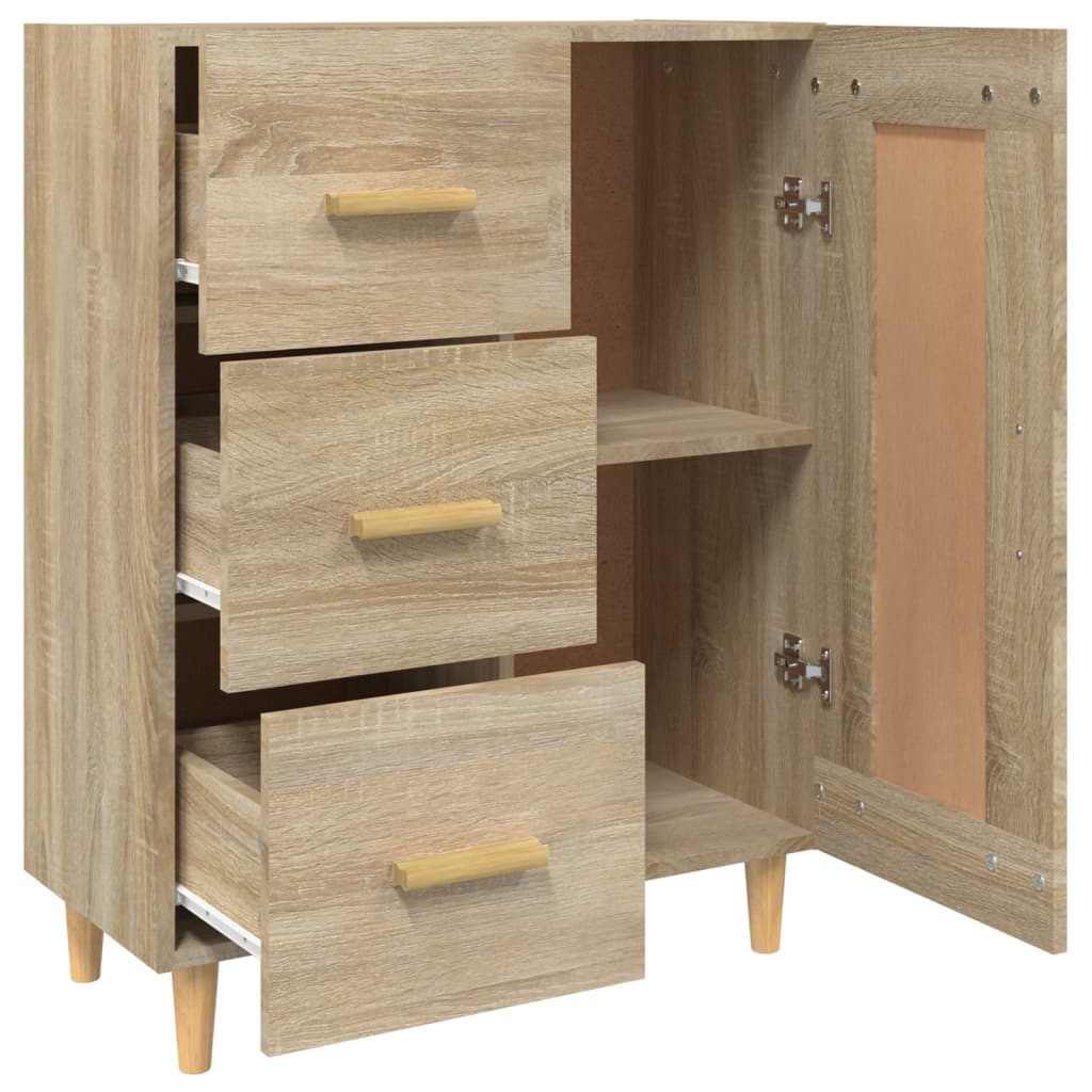 Sideboard Sonoma-Eiche 69,5x34x90 cm Holzwerkstoff - Pazzar.ch