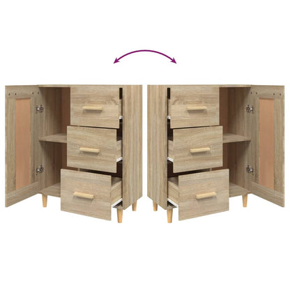 Sideboard Sonoma-Eiche 69,5x34x90 cm Holzwerkstoff - Pazzar.ch