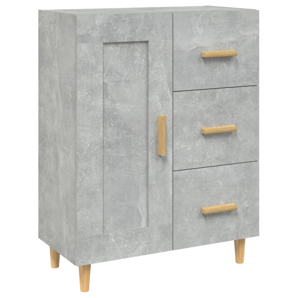 Sideboard Betongrau 69,5x34x90 cm Holzwerkstoff - Pazzar.ch