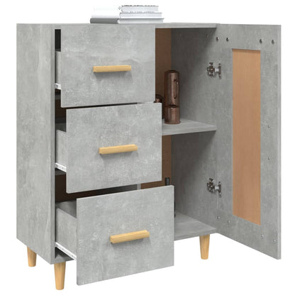 Sideboard Betongrau 69,5x34x90 cm Holzwerkstoff - Pazzar.ch