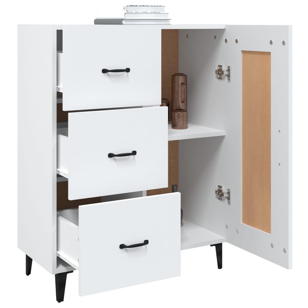 Sideboard Weiß 69,5x34x90 cm Holzwerkstoff - Pazzar.ch
