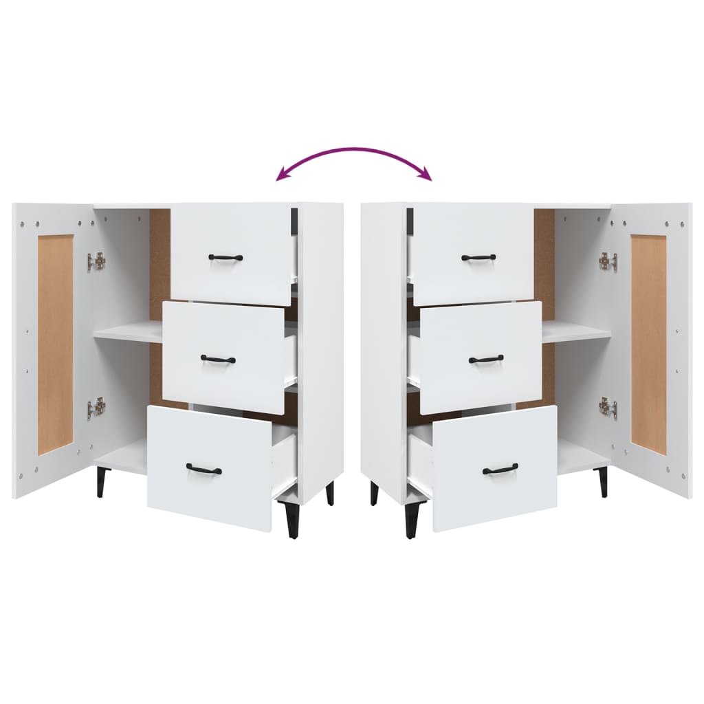 Sideboard Weiß 69,5x34x90 cm Holzwerkstoff - Pazzar.ch