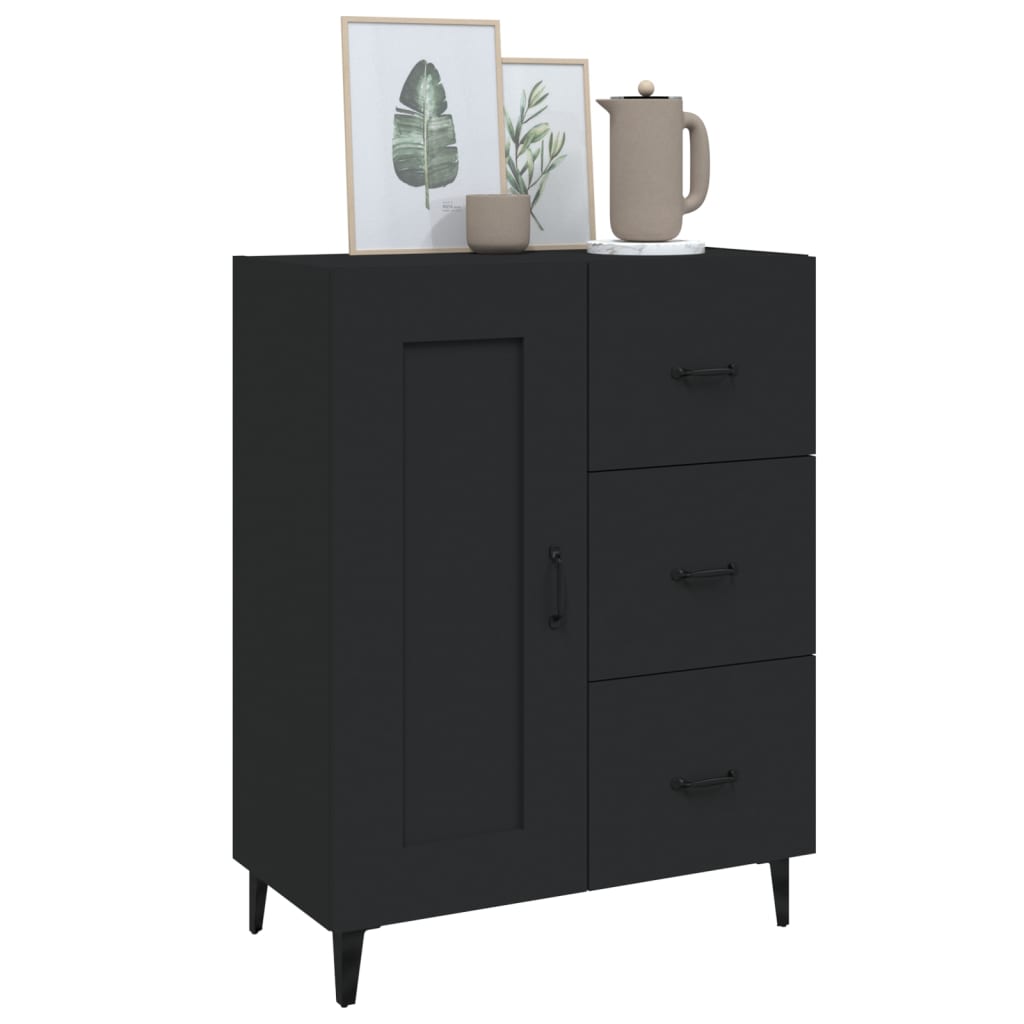 Sideboard Schwarz 69,5x34x90 cm Holzwerkstoff - Pazzar.ch