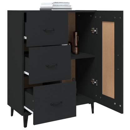 Sideboard Schwarz 69,5x34x90 cm Holzwerkstoff - Pazzar.ch