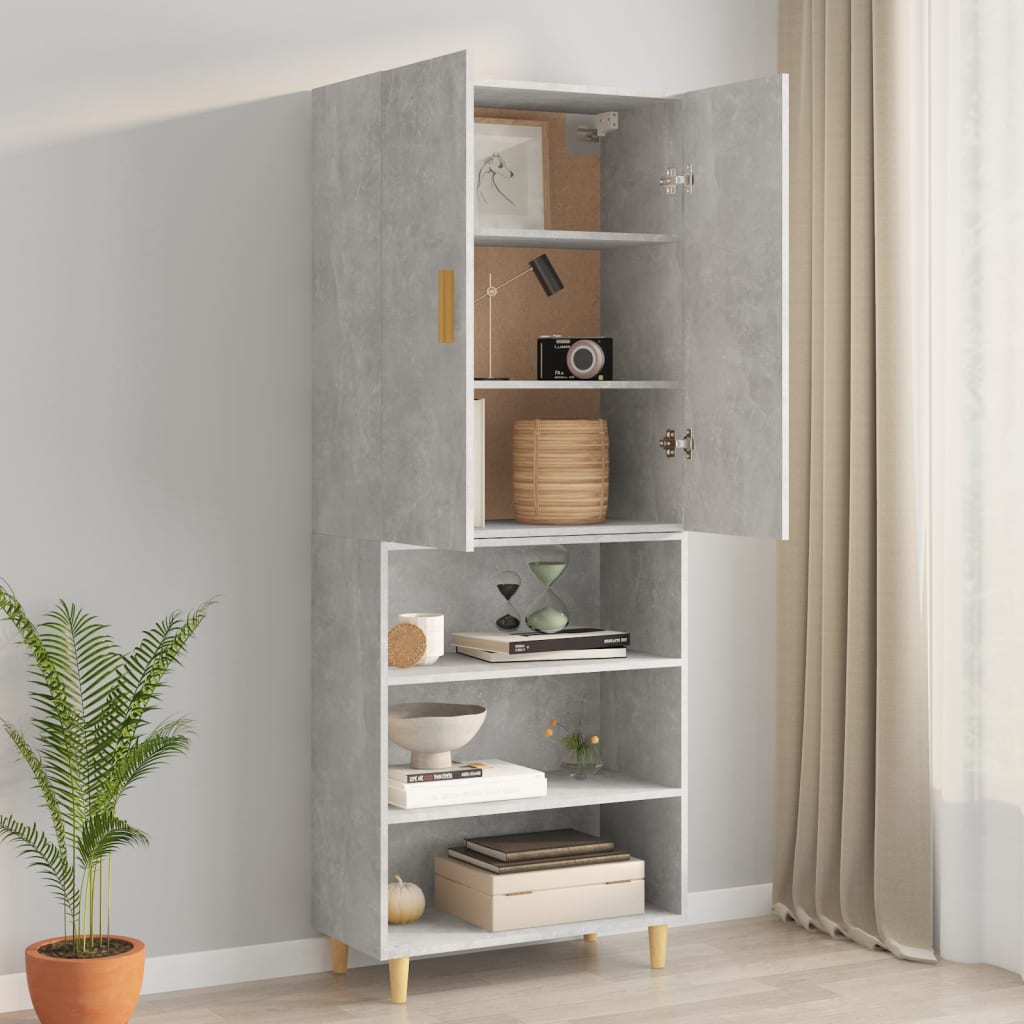 Hängeschrank Betongrau 69,5x34x90 cm - Pazzar.ch