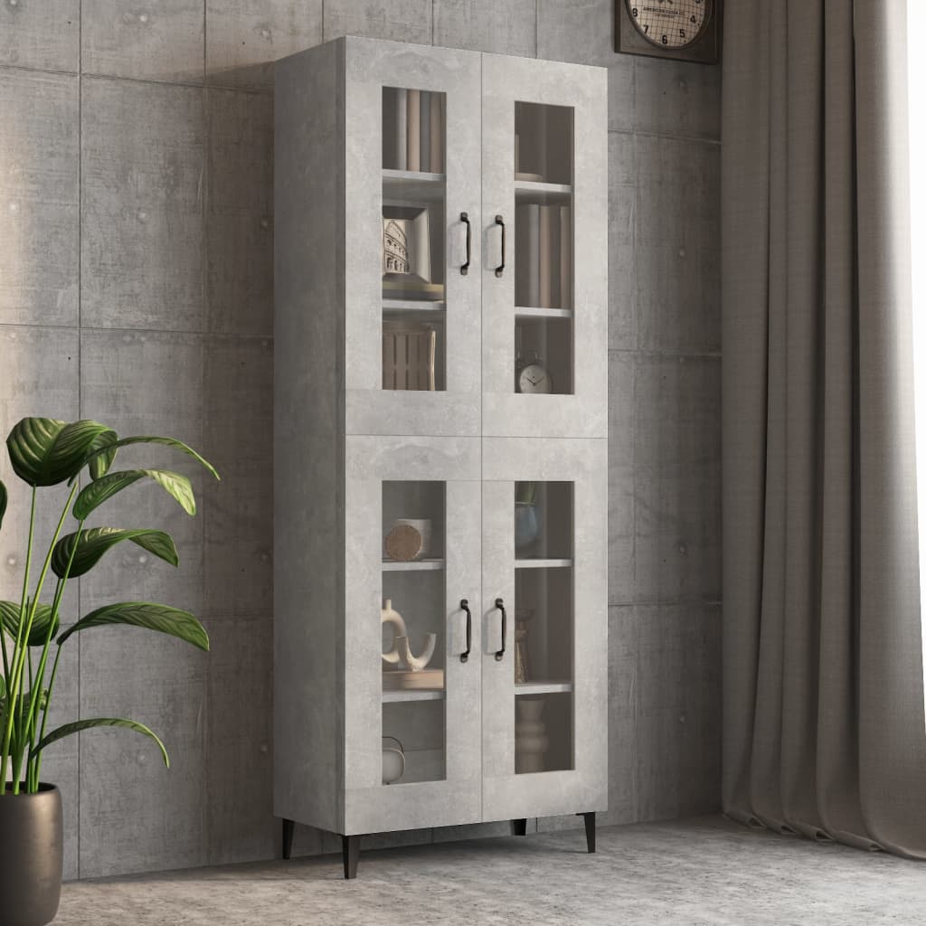 Hängeschrank Betongrau 69,5x34x90 cm - Pazzar.ch