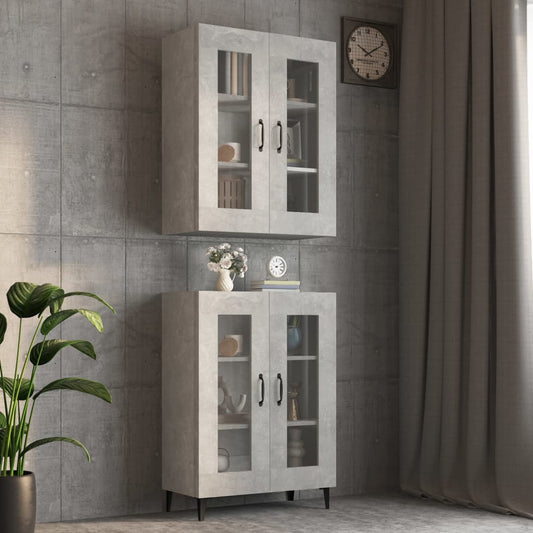 Hängeschrank Betongrau 69,5x34x90 cm - Pazzar.ch