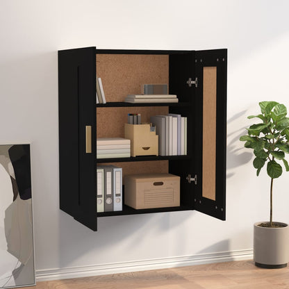 Wandschrank Schwarz 69,5x32,5x90 cm Holzwerkstoff - Pazzar.ch