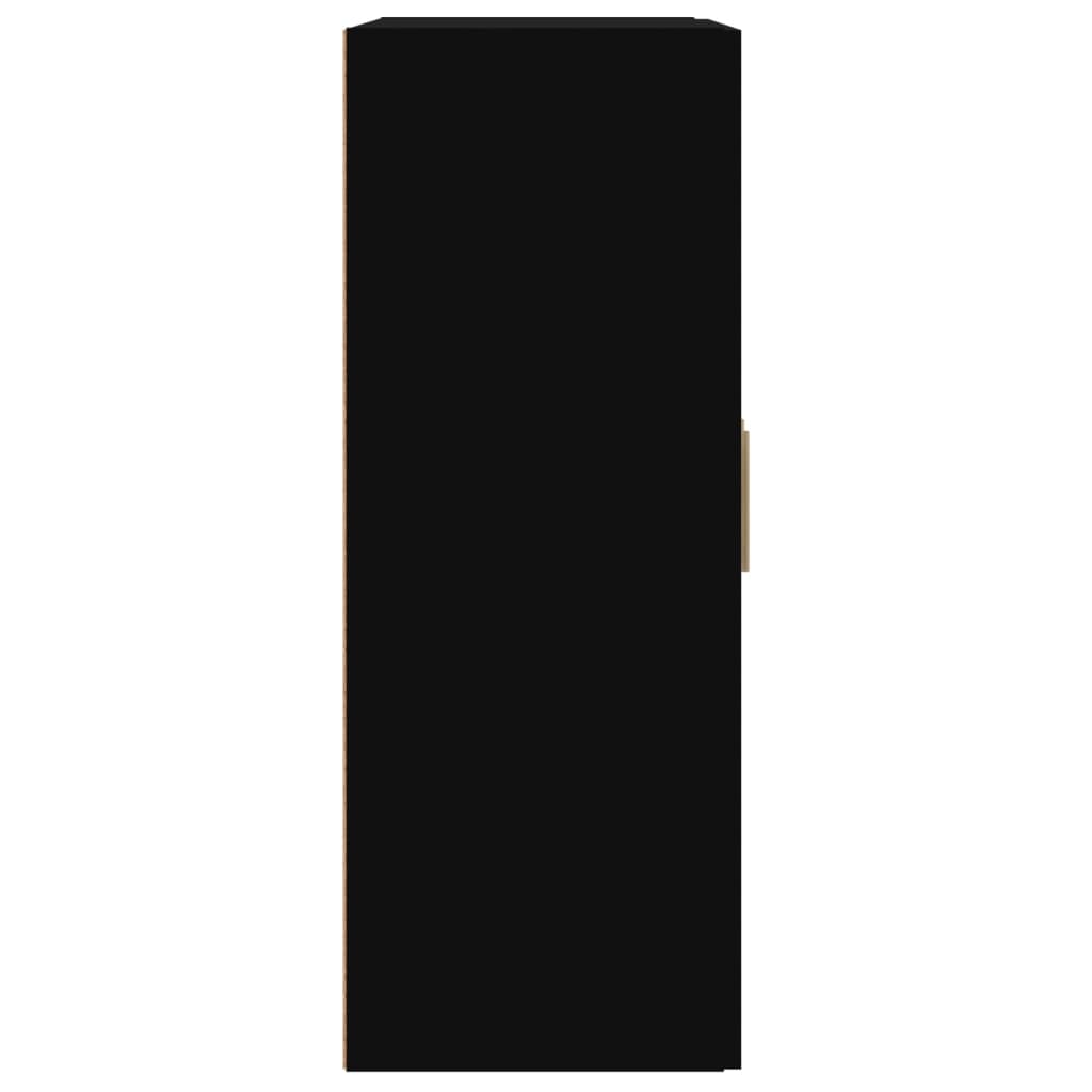 Wandschrank Schwarz 69,5x32,5x90 cm Holzwerkstoff - Pazzar.ch
