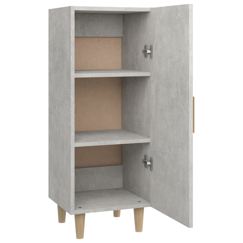 Sideboard Betongrau 34,5x34x90 cm Holzwerkstoff - Pazzar.ch