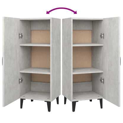 Sideboard Betongrau 34,5x34x90 cm Holzwerkstoff - Pazzar.ch