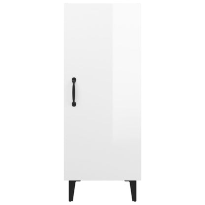 Sideboard Hochglanz-Weiß 34,5x34x90 cm Holzwerkstoff - Pazzar.ch