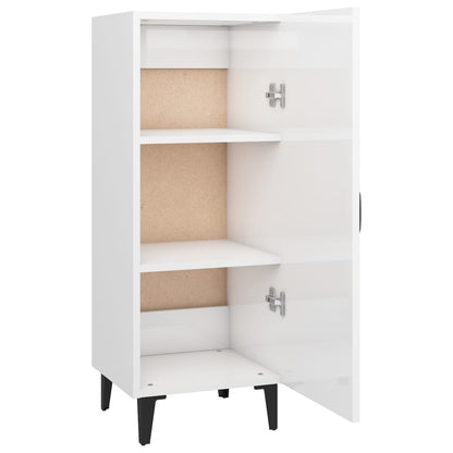 Sideboard Hochglanz-Weiß 34,5x34x90 cm Holzwerkstoff - Pazzar.ch