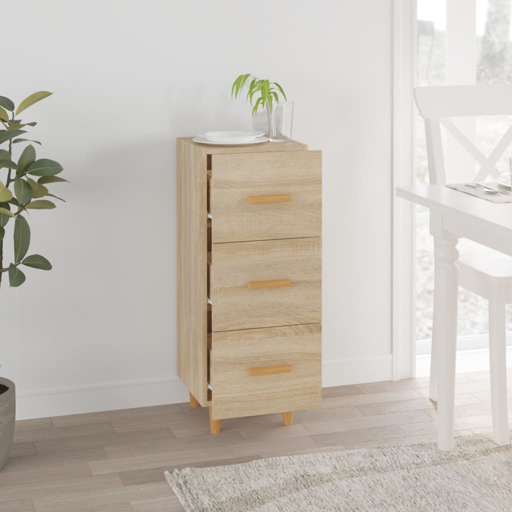 Sideboard Sonoma-Eiche 34,5x34x90 cm Holzwerkstoff - Pazzar.ch
