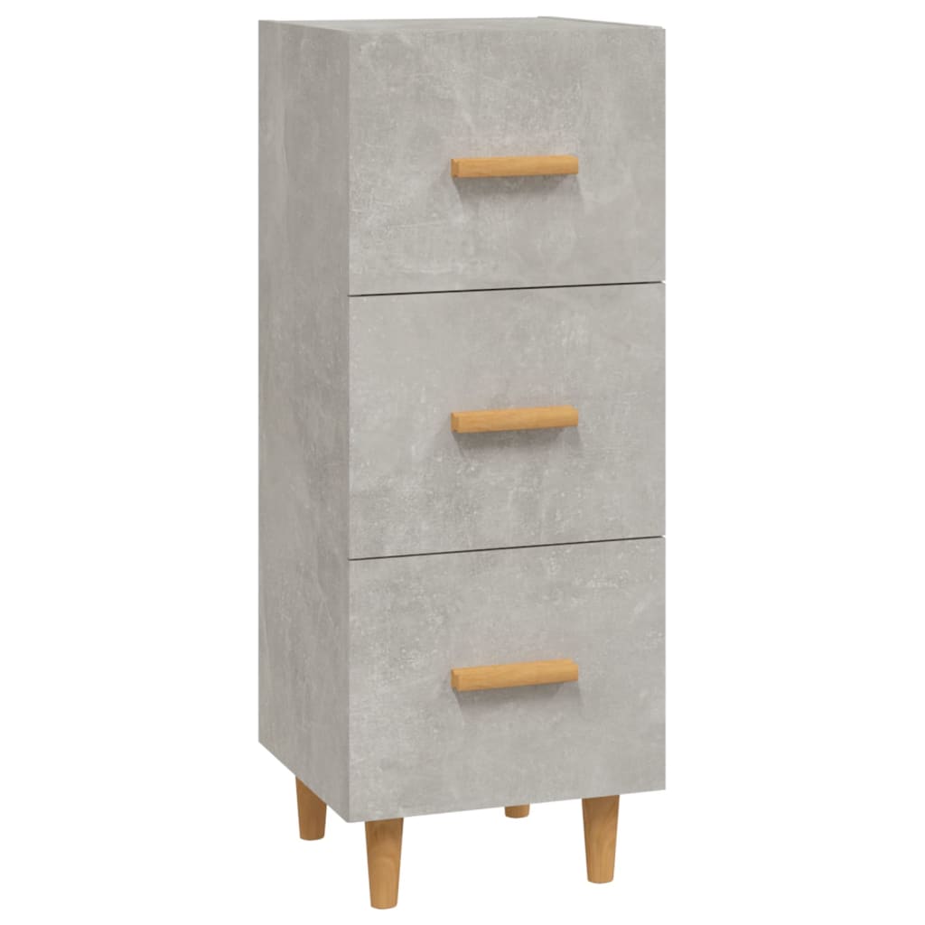 Sideboard Betongrau 34,5x34x90 cm Holzwerkstoff - Pazzar.ch