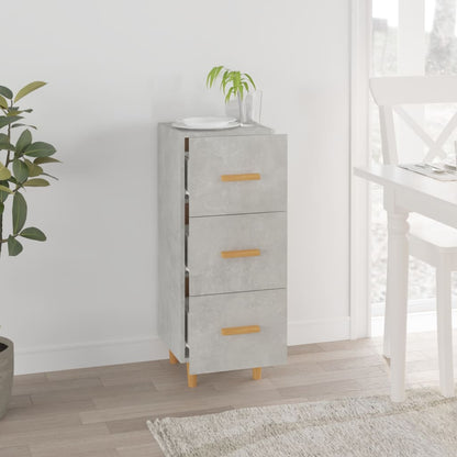 Sideboard Betongrau 34,5x34x90 cm Holzwerkstoff - Pazzar.ch