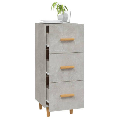 Sideboard Betongrau 34,5x34x90 cm Holzwerkstoff - Pazzar.ch