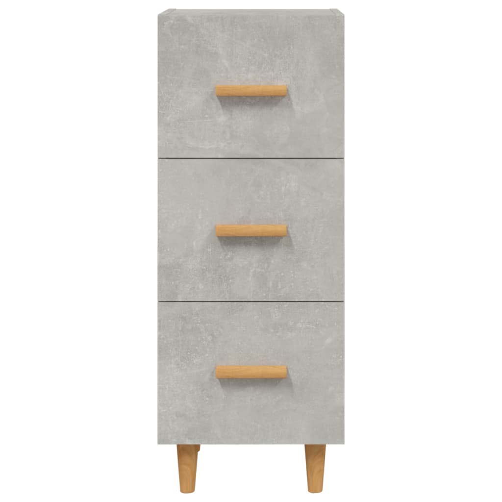 Sideboard Betongrau 34,5x34x90 cm Holzwerkstoff - Pazzar.ch